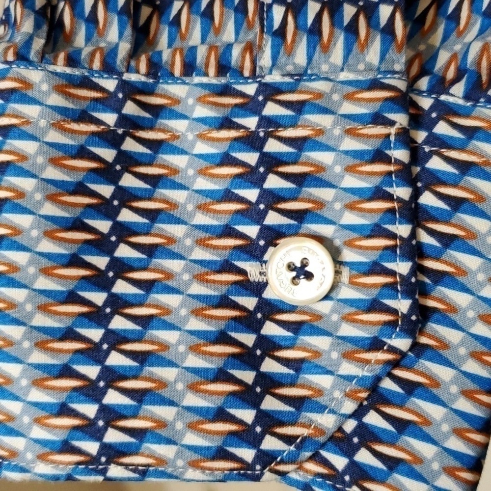 Bugatchi UOMO Slim fit blue LS button down Size XL - Picture 9 of 11